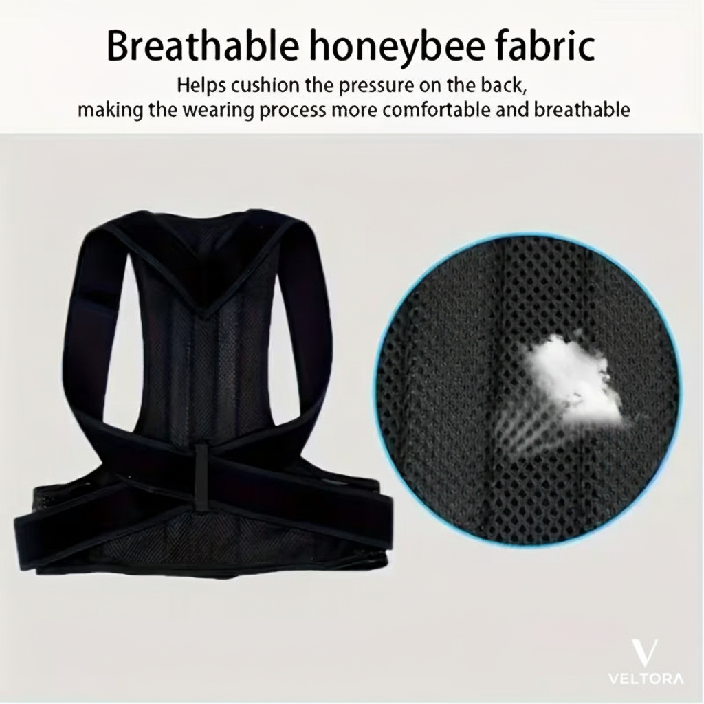 Veltora AlignPro™ - Breathable Honeybee Fabric